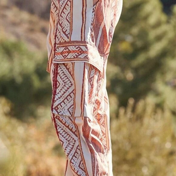 NWT Free People Visionary Printed Pants (XS) - Picture 5 of 8
